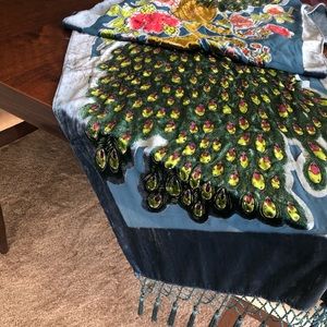 Beautiful Scarf with Unique Beaded Design